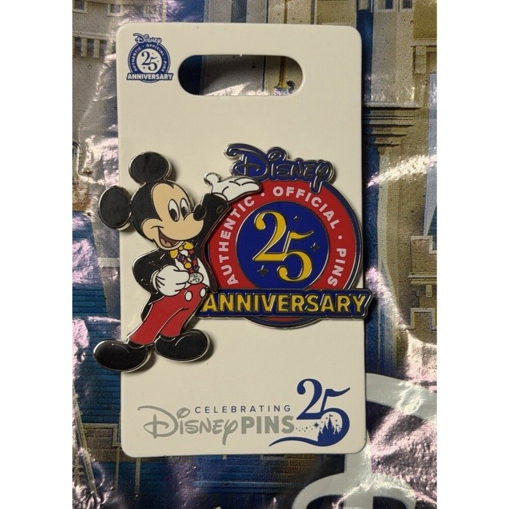 Disney Parks 2025 Celebrating 25 Years of Pin Trading Mickey Mouse Tux And Tails
